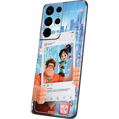 Disney Wreck-it Ralph and Vanellope Instagram Pose Galaxy S21 Ultra 5G Skin